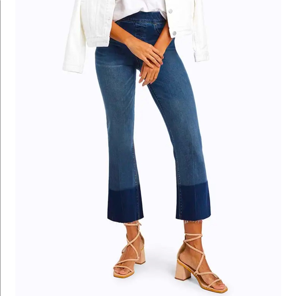 SPANX ankle cropped flare Jean leggings